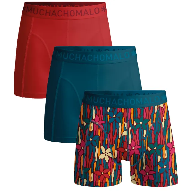 Muchachomalo Heren 3-pack Boxershorts Veelkleurig