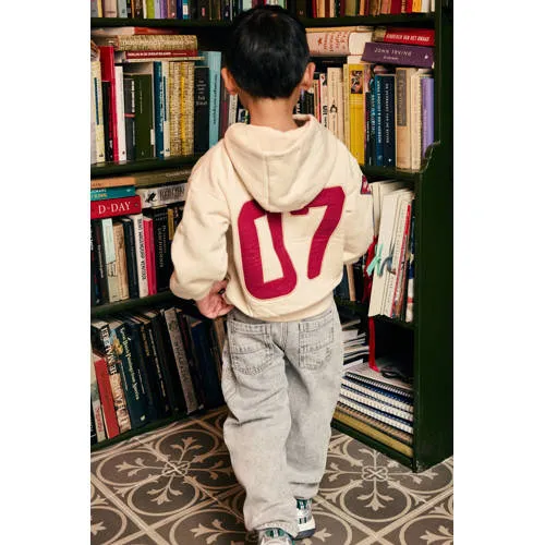 Daily7 oversized hoodie met backprint en patches - beige, foto 6