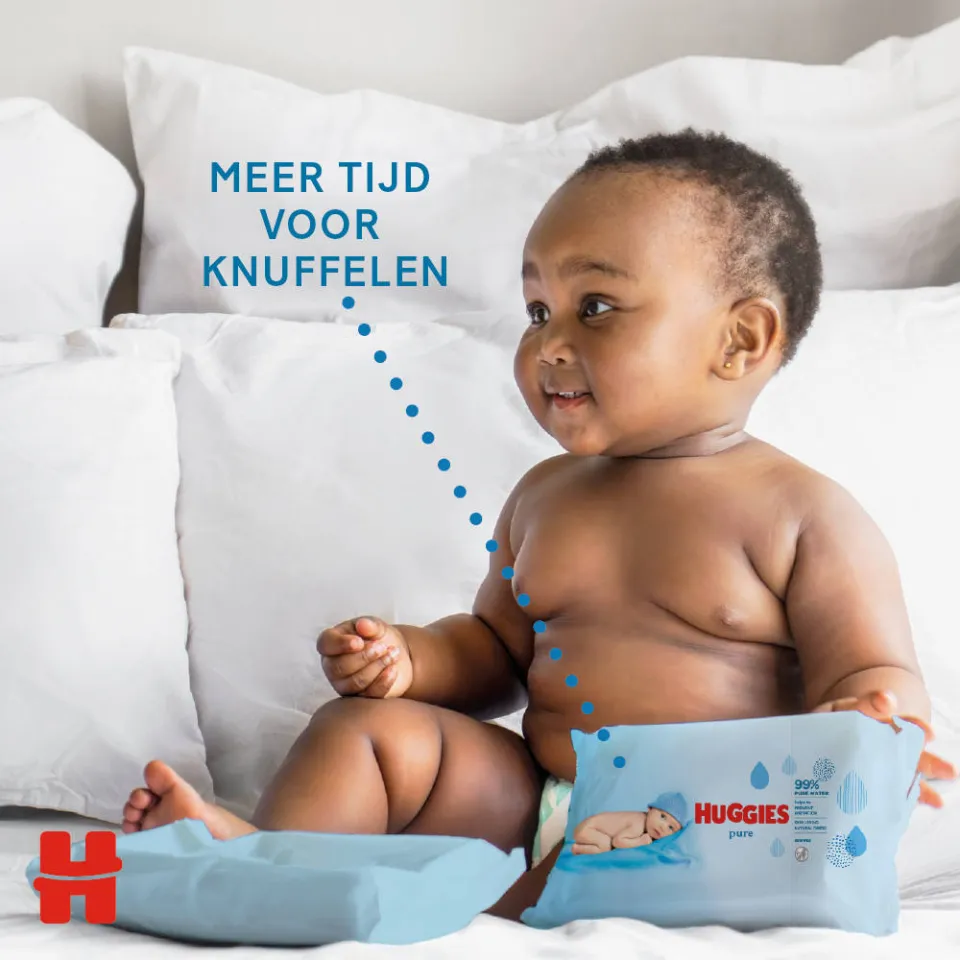 Huggies Pure 99% water billendoekjes, foto 5
