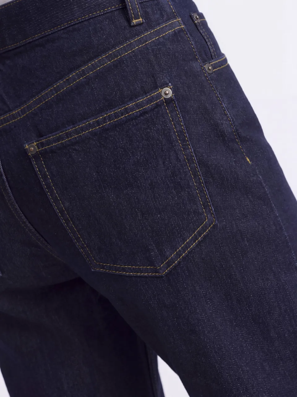 Only high waist wide leg jeans dark blue denim, foto 5