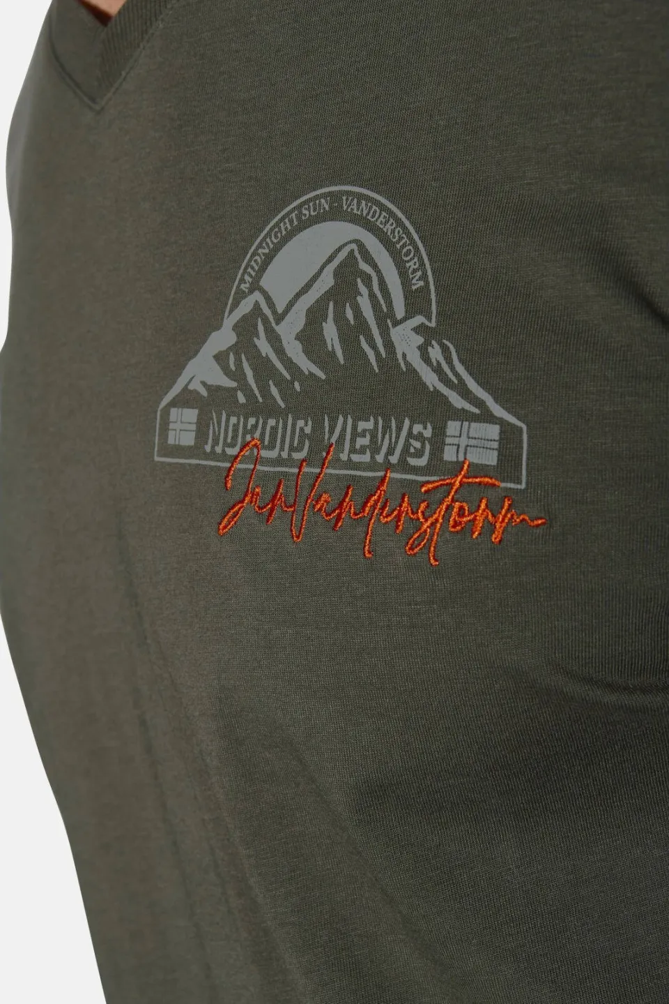 Jan Vanderstorm Jendur T-shirt olijfgroen, foto 8