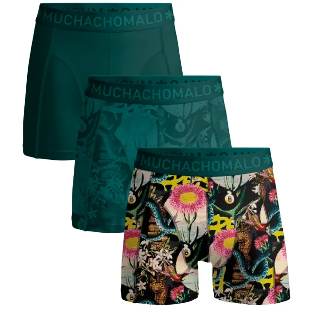 Muchachomalo Heren 3-pack Boxershorts Veelkleurig