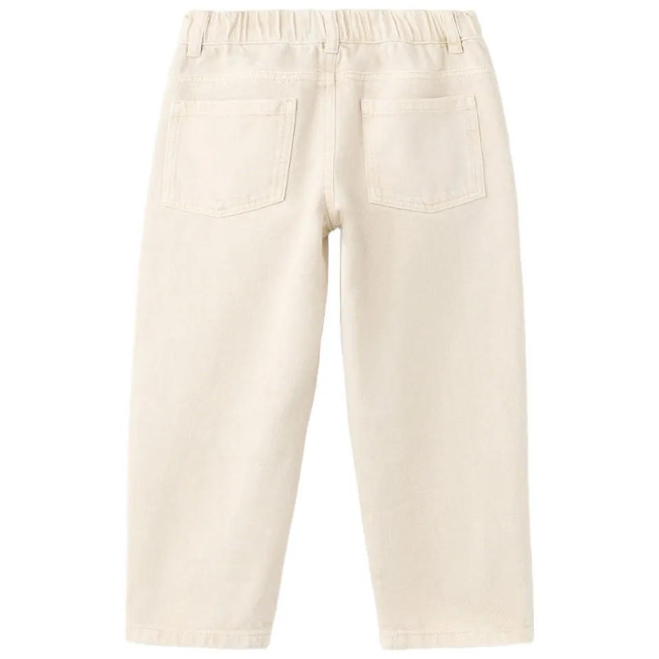 Mango Kids straight leg jeans - zand, foto 2