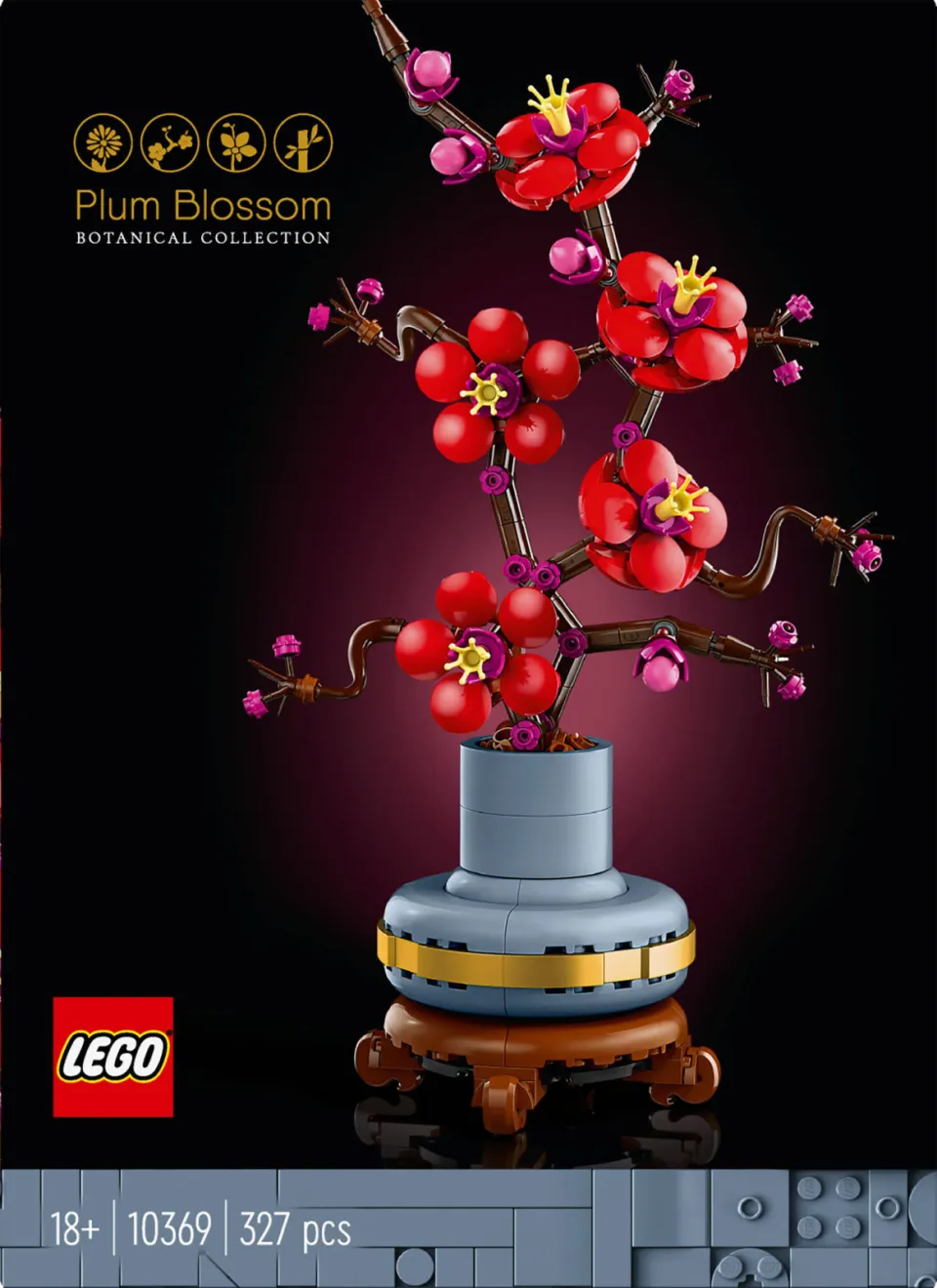 Lego Botanical Collection Japanse abrikoos Bloemen Set voor Volwassenen uit de Botanical Collection 10369, foto 4