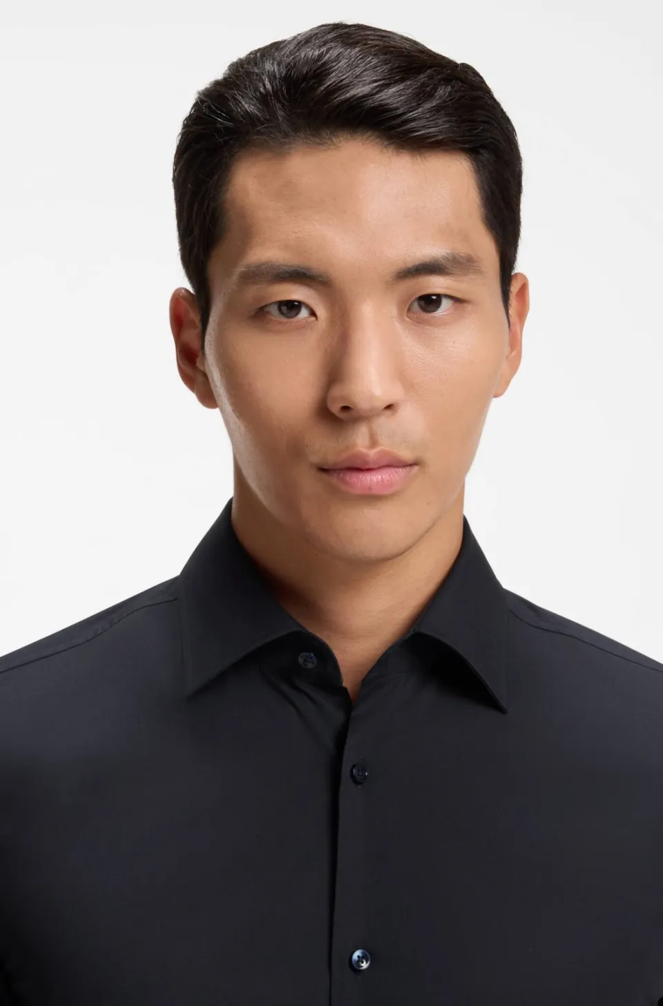 Boss slim fit overhemd H-HANK dark blue, foto 4