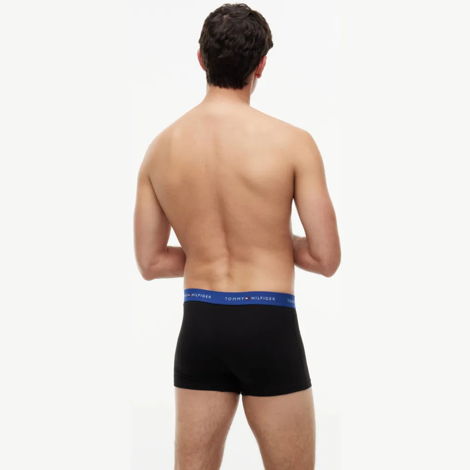 Tommy Hilfiger Repeat Logo Trunk boxershorts heren 7-pack zwart, foto 3