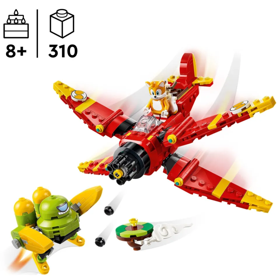 Lego Sonic the Hedgehog Tails en zijn Tornado-1 Vliegtuig Speelgoed 77119