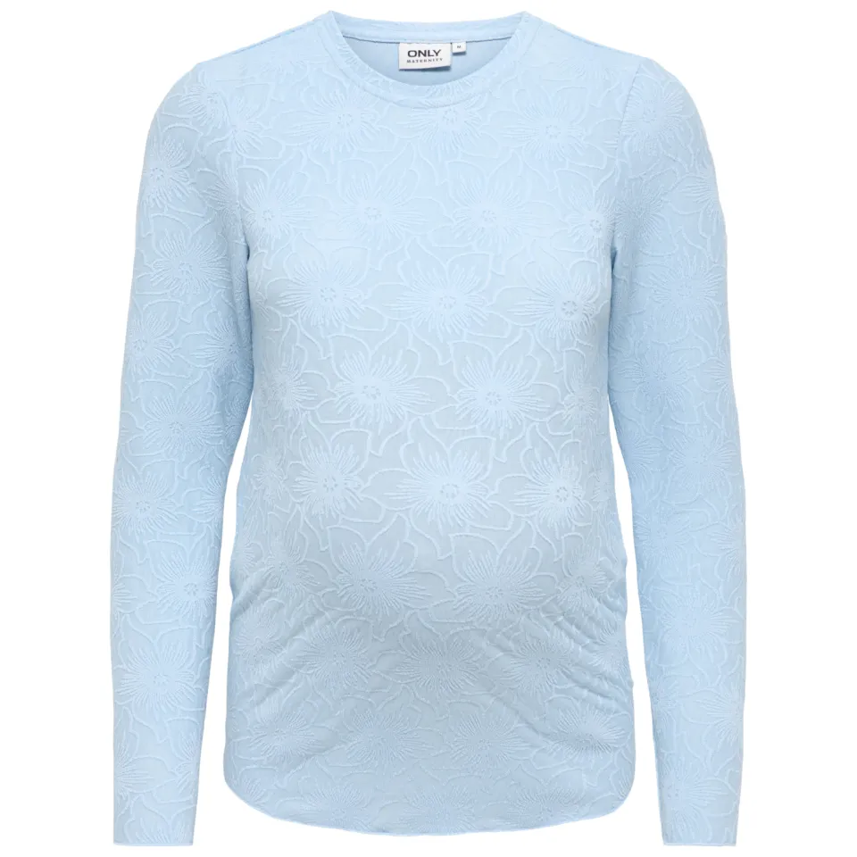 Only Maternity zwangerschaps longsleeve lichtblauw