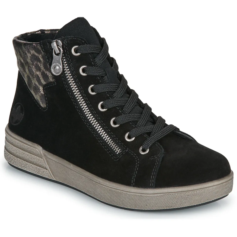 Rieker X0709-00 veterboot zwart