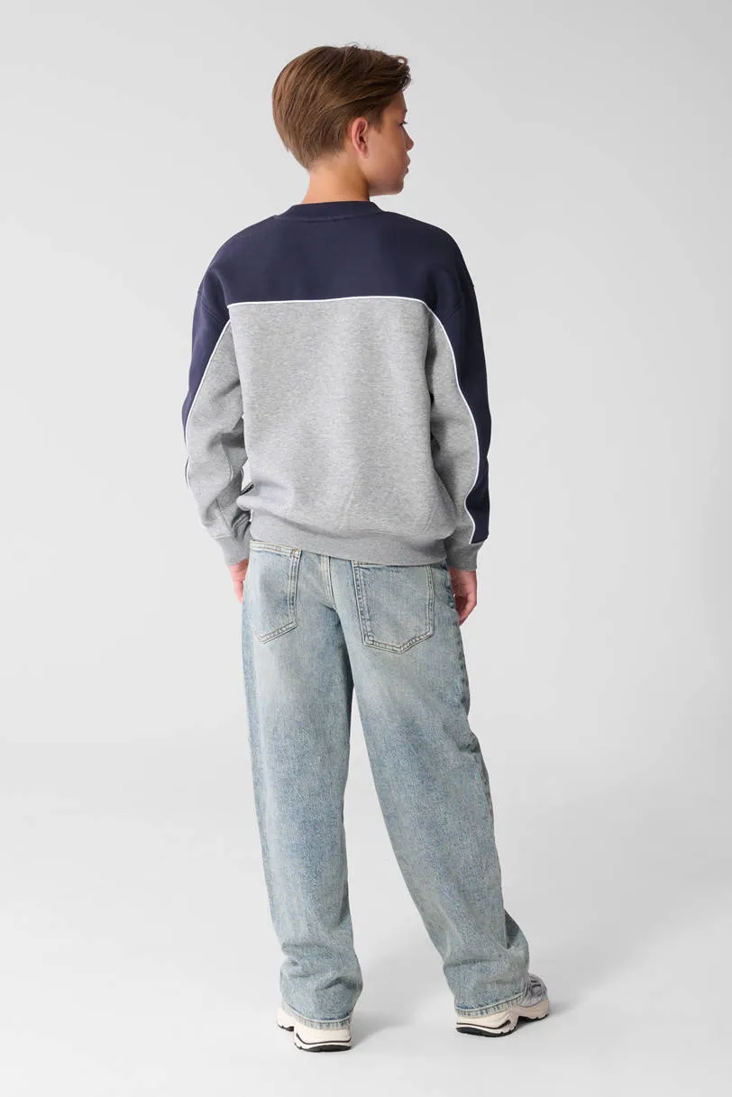 Shoeby sweater - grijs/donkerblauw, foto 5