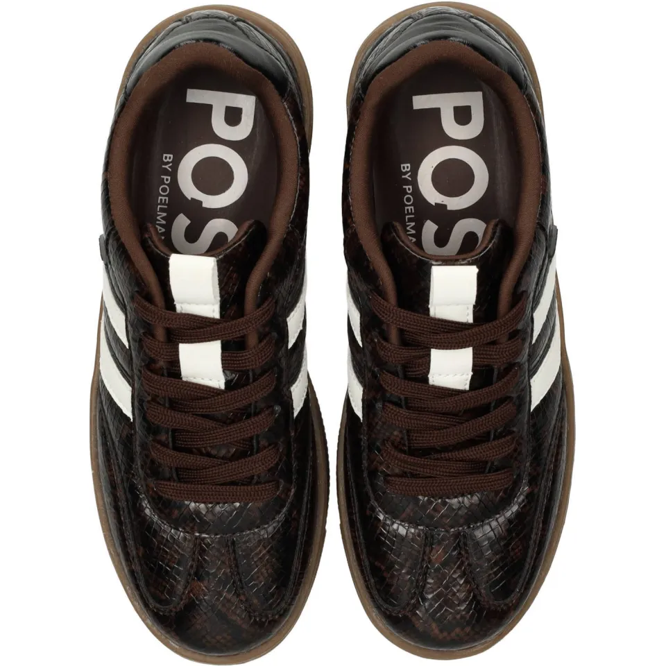 POSH by Poelman Lilly sneakers - donkerbruin, foto 4