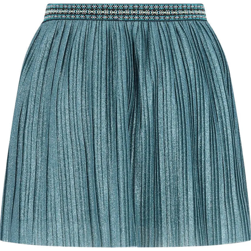 Like Flo Solly plissérok blauw, foto 3