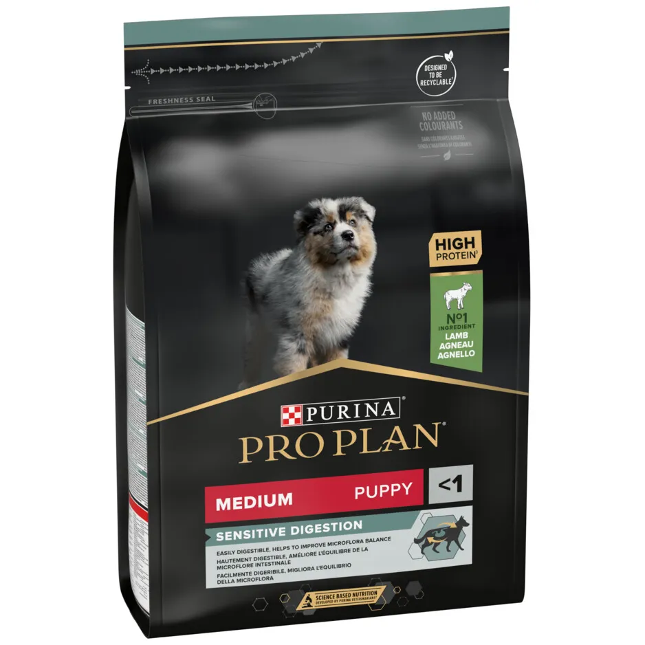 Pro Plan Medium Puppy Sensitive Digestion lam hondenvoer, foto 3