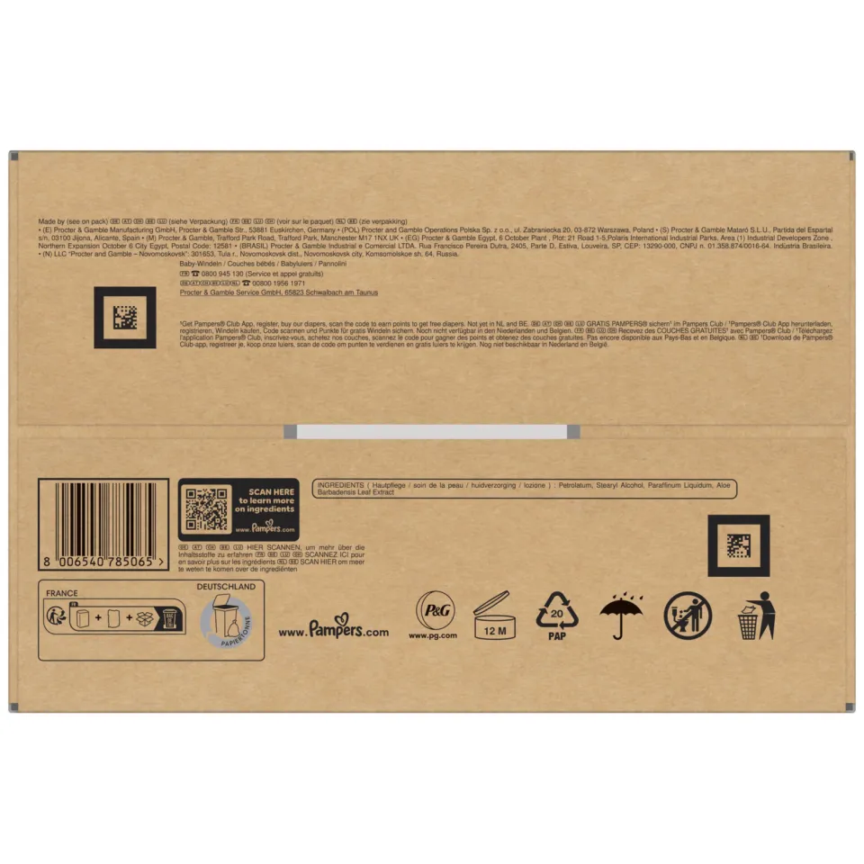 Pampers Baby-Dry Maat 4+ maandbox - 198 luiers - 10kg-15kg, foto 5