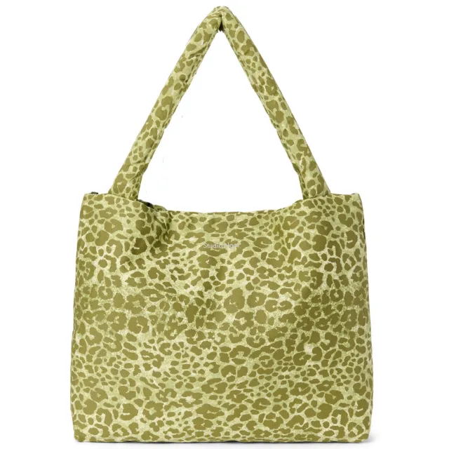 Studio Noos Leopard Cotton Mom Bag luiertas groen