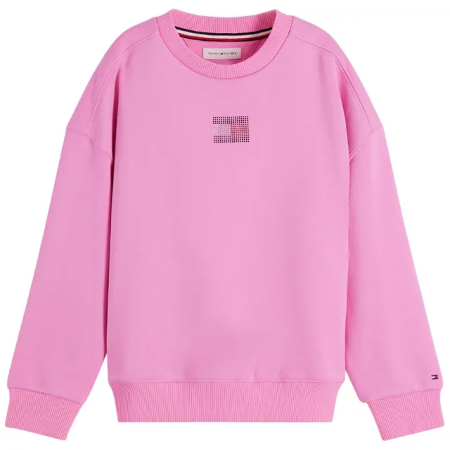 Tommy Hilfiger sweater met print en strass-steentjes - roze
