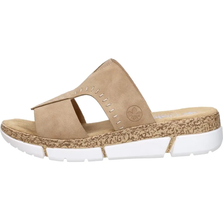 Rieker Open Teen slipper beige, foto 3
