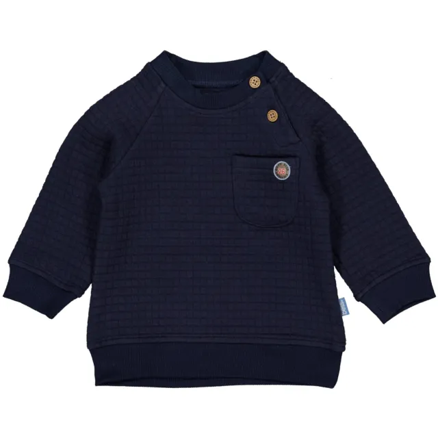 BESS katoenen sweater - donkerblauw