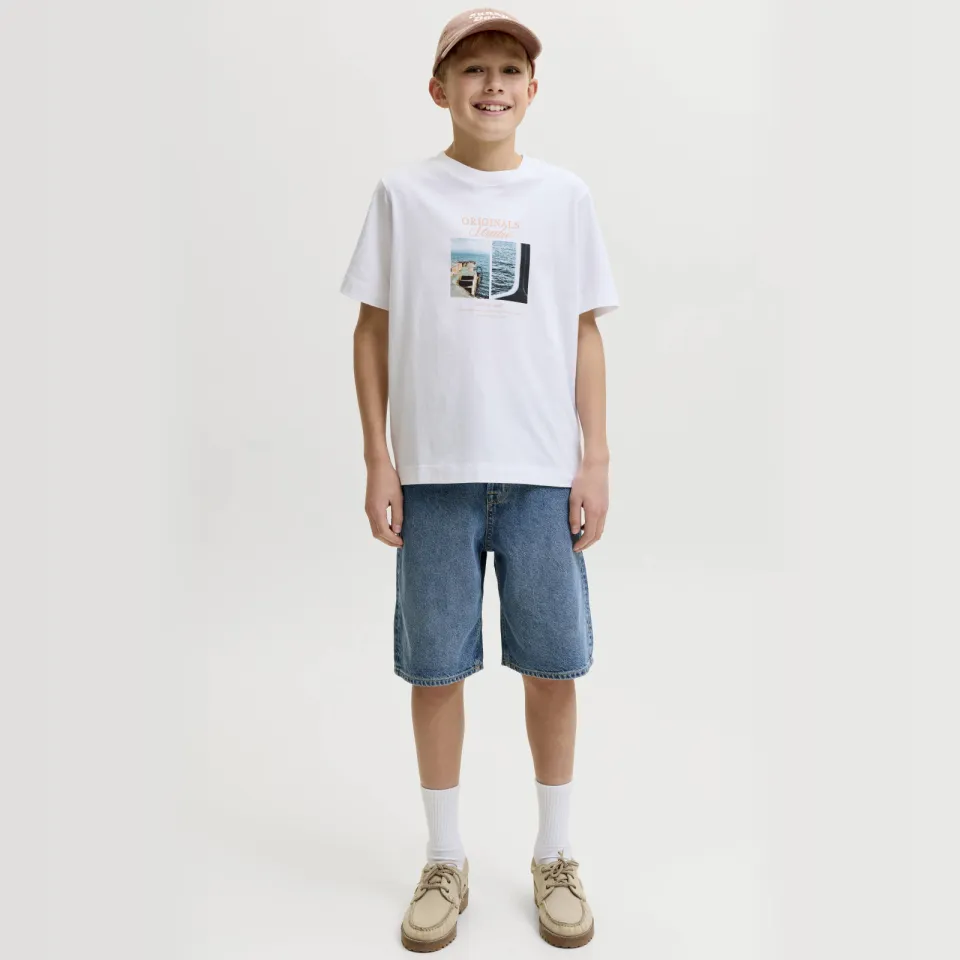 Jack & Jones t-shirt wit met print, foto 6