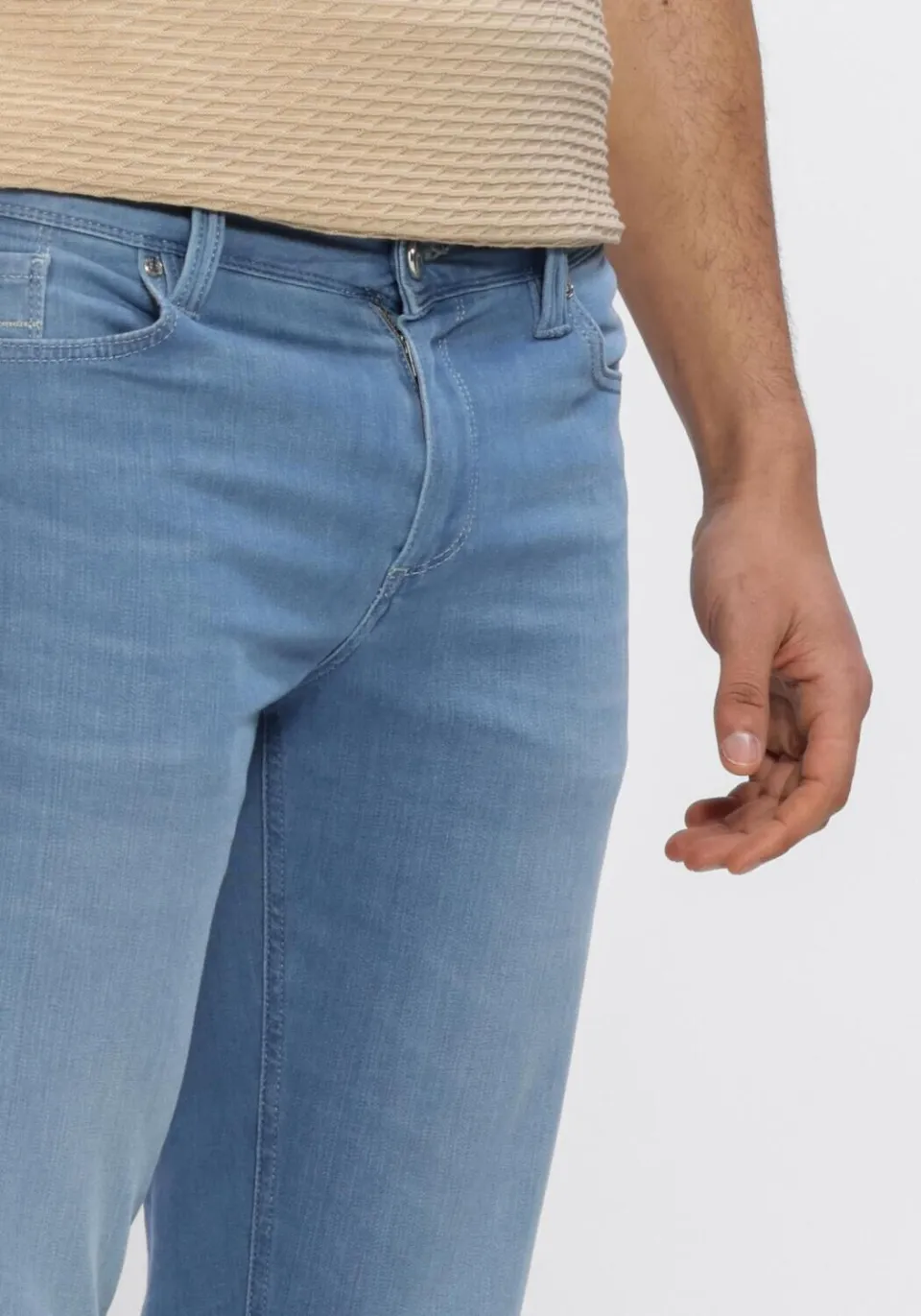 Alberto Heren Jeans Pipe - Lichtblauw, foto 4