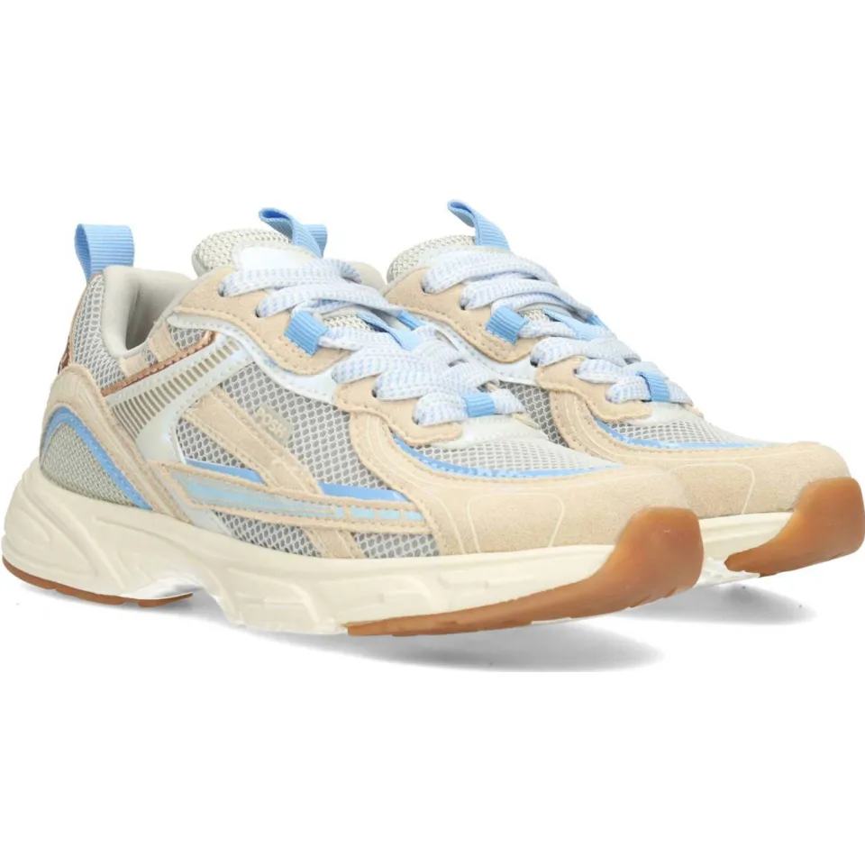 POSH by Poelman sneakers beige/blauw, foto 4