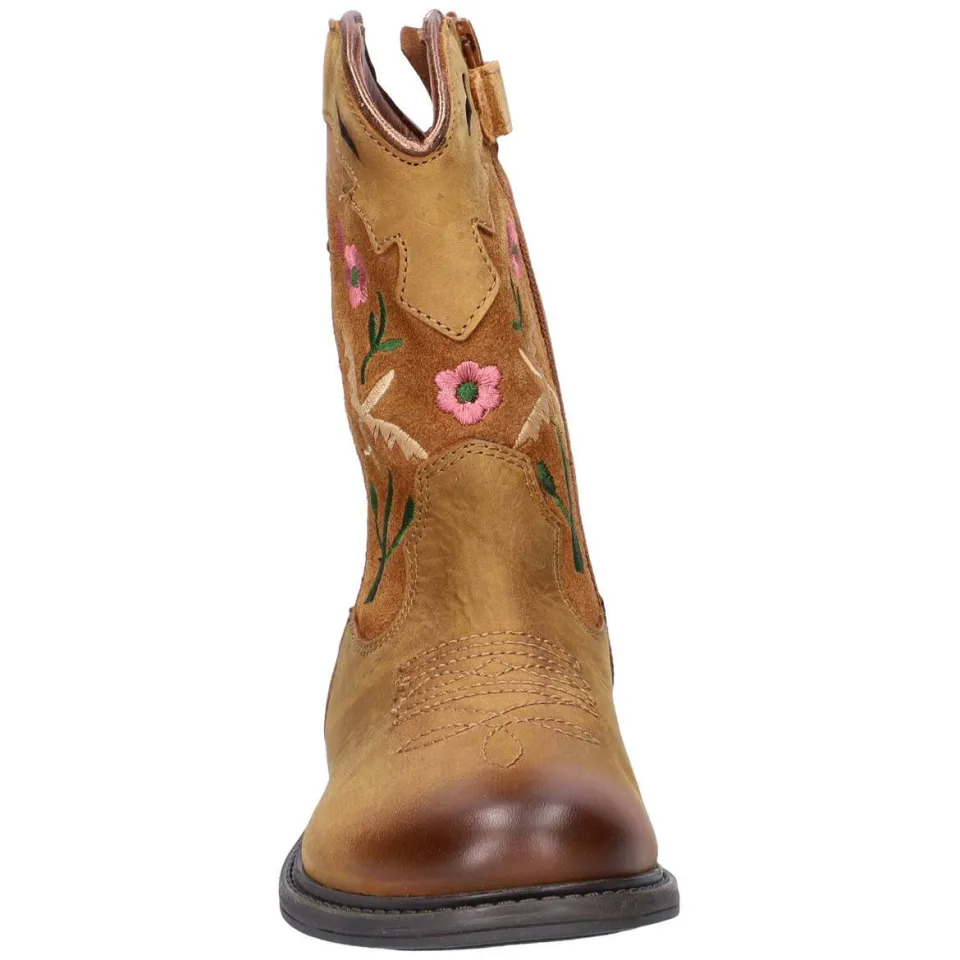 Nelson Kids leren cowboylaarzen cognac, foto 3