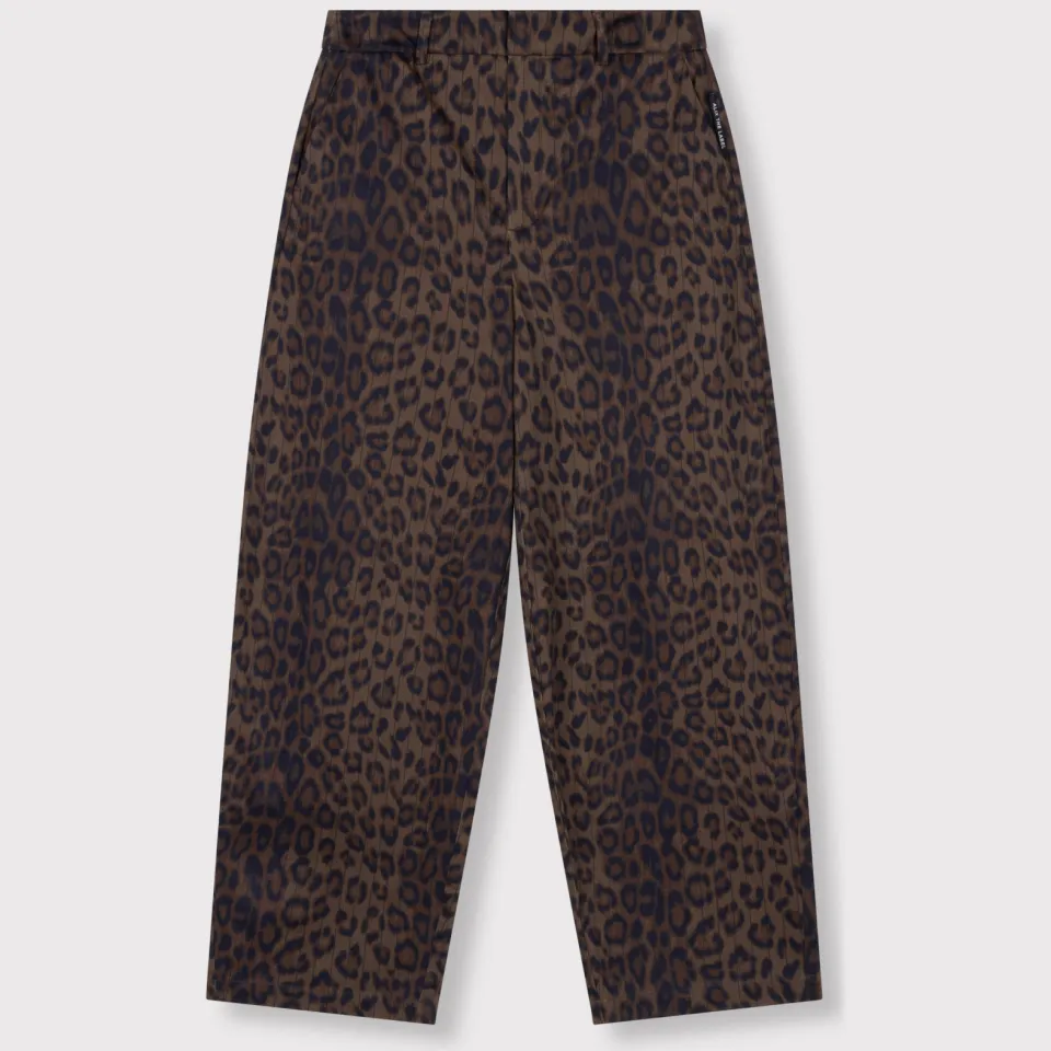 Alix The Label barrel pantalon met panterprint - bruin, foto 2