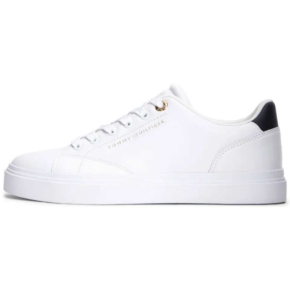 Tommy Hilfiger leren sneakers wit, foto 4