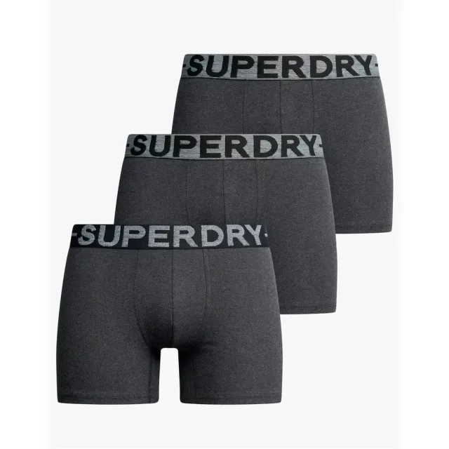 Superdry herenboxershorts, 3-pack, Trunk grijs, foto 2