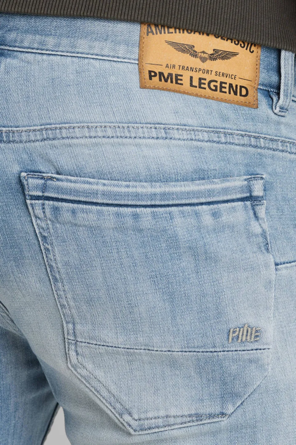 PME Legend NIGHTFLIGHT regular fit jeans met textuur lichtblauw blauw, foto 4