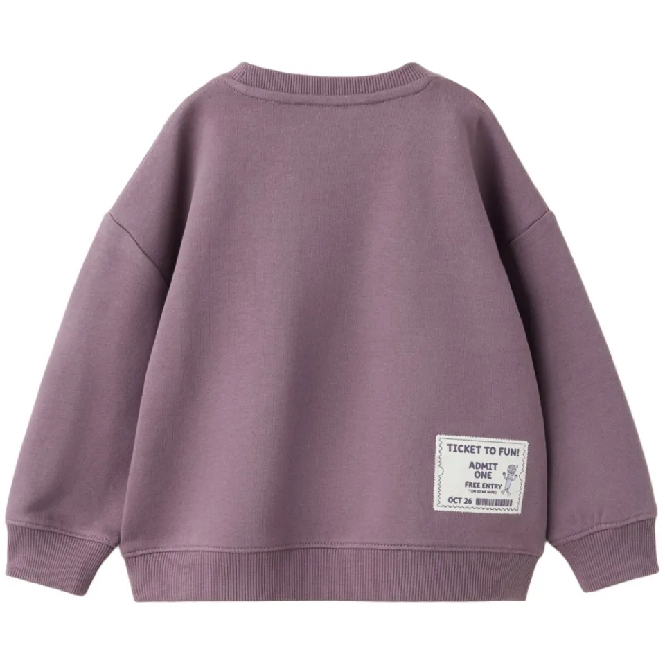 Mango Kids sweater met print - paars, foto 2