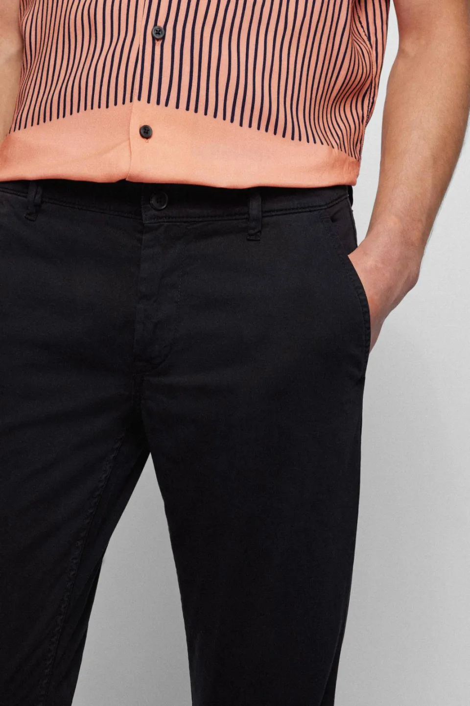 Boss Chino slim fit broek zwart, foto 4