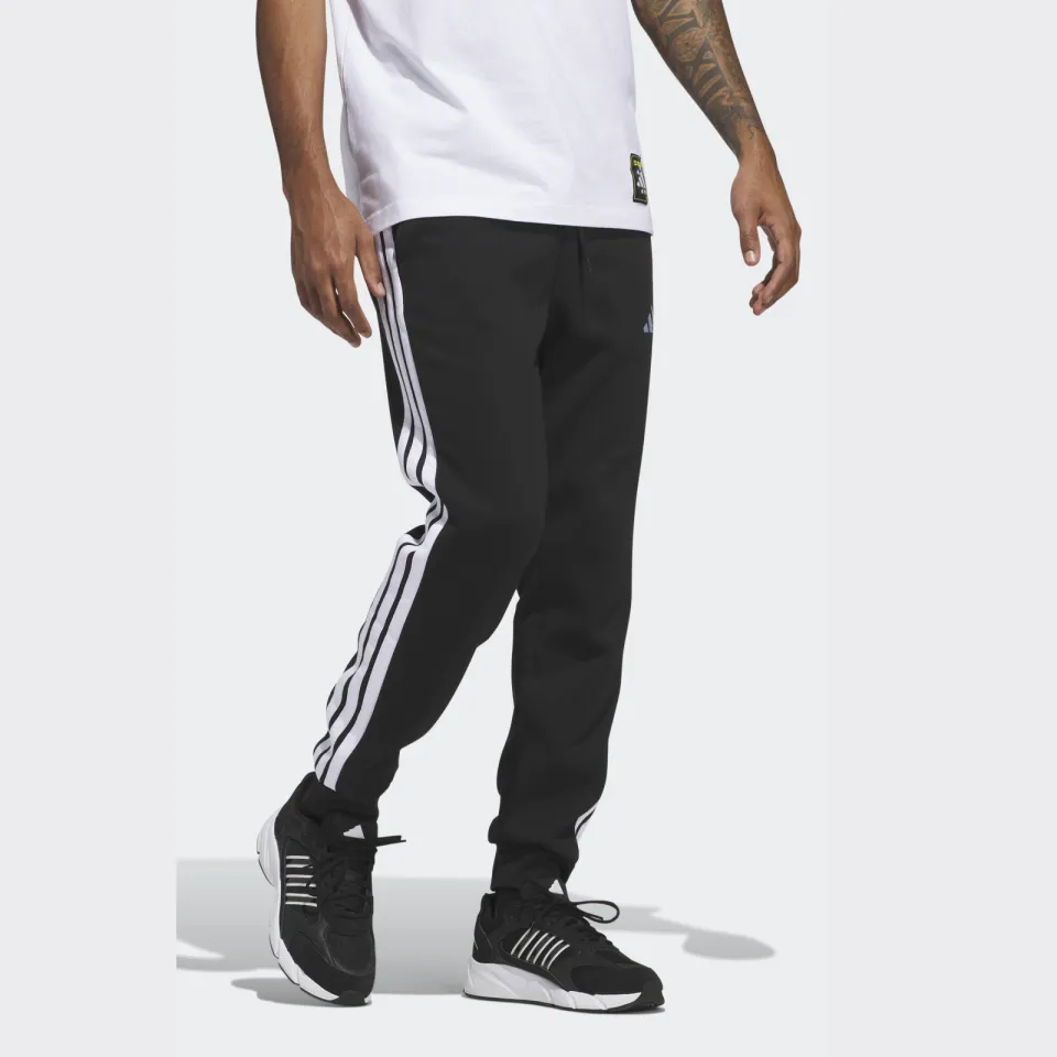 Adidas Essentials 3-stripes joggingbroek zwart