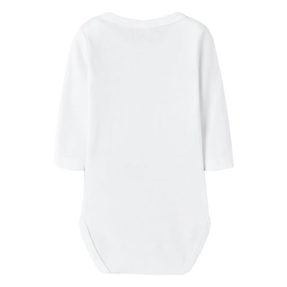 NAME IT BABY romper - zwart/grijs melange/wit (set van 3), foto 4