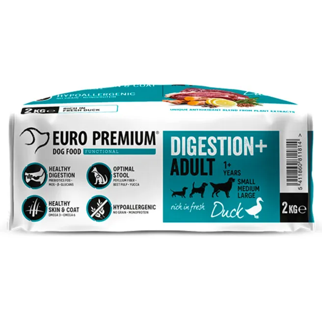 Euro Premium Digestion+ Adult hondenvoer met eend, foto 5