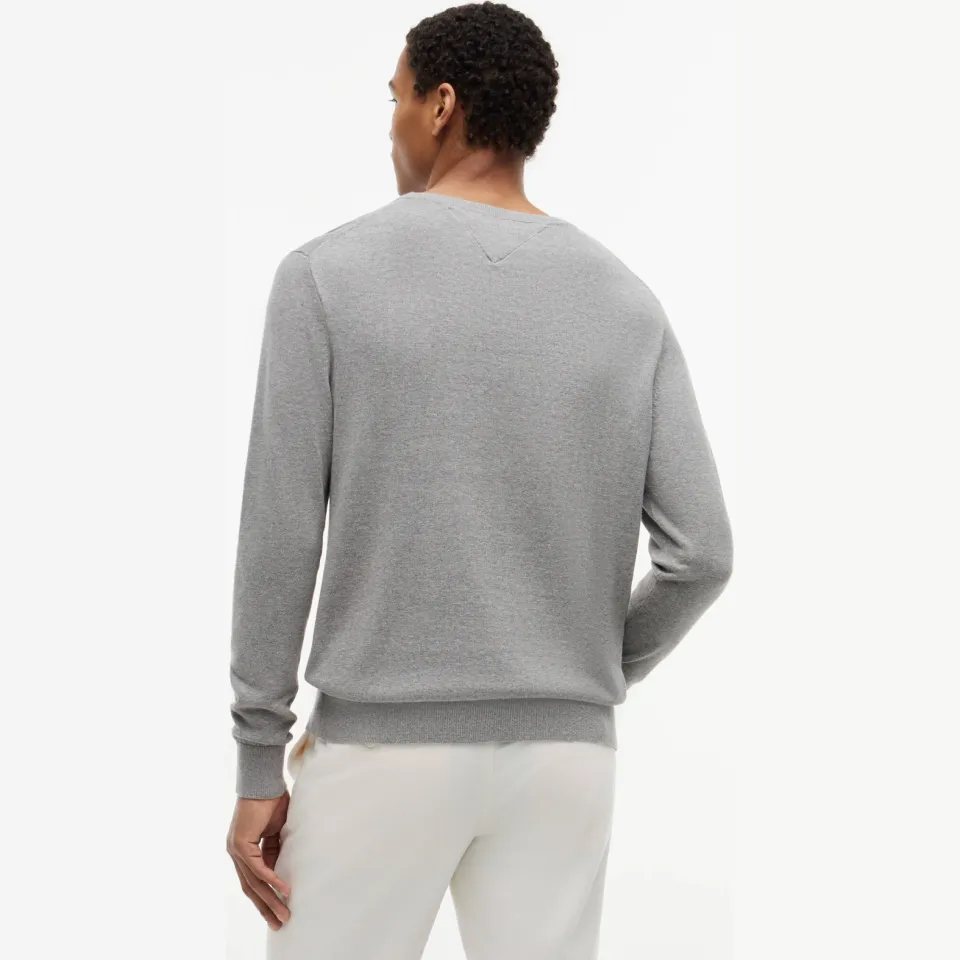 Tommy Hilfiger pullover fijn gebreid grijs, foto 4