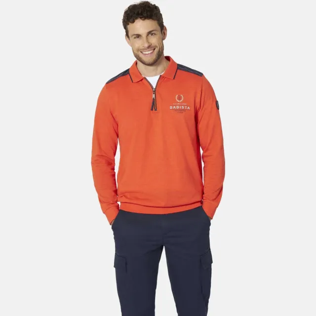 Babista regular fit polo Plus Size met print - koraalrood lichtrood