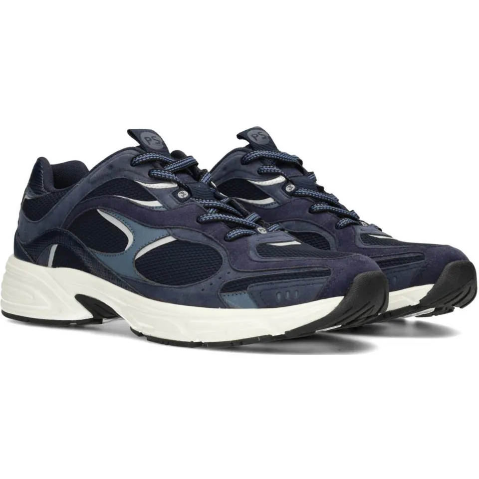 Poelman sneakers donkerblauw