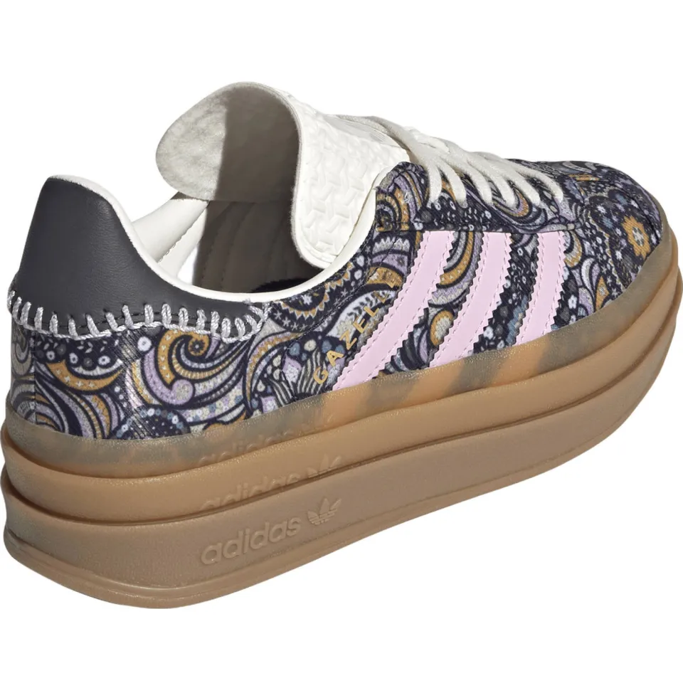 Adidas Originals Gazelle leren sneakers - donkerblauw/roze, foto 5