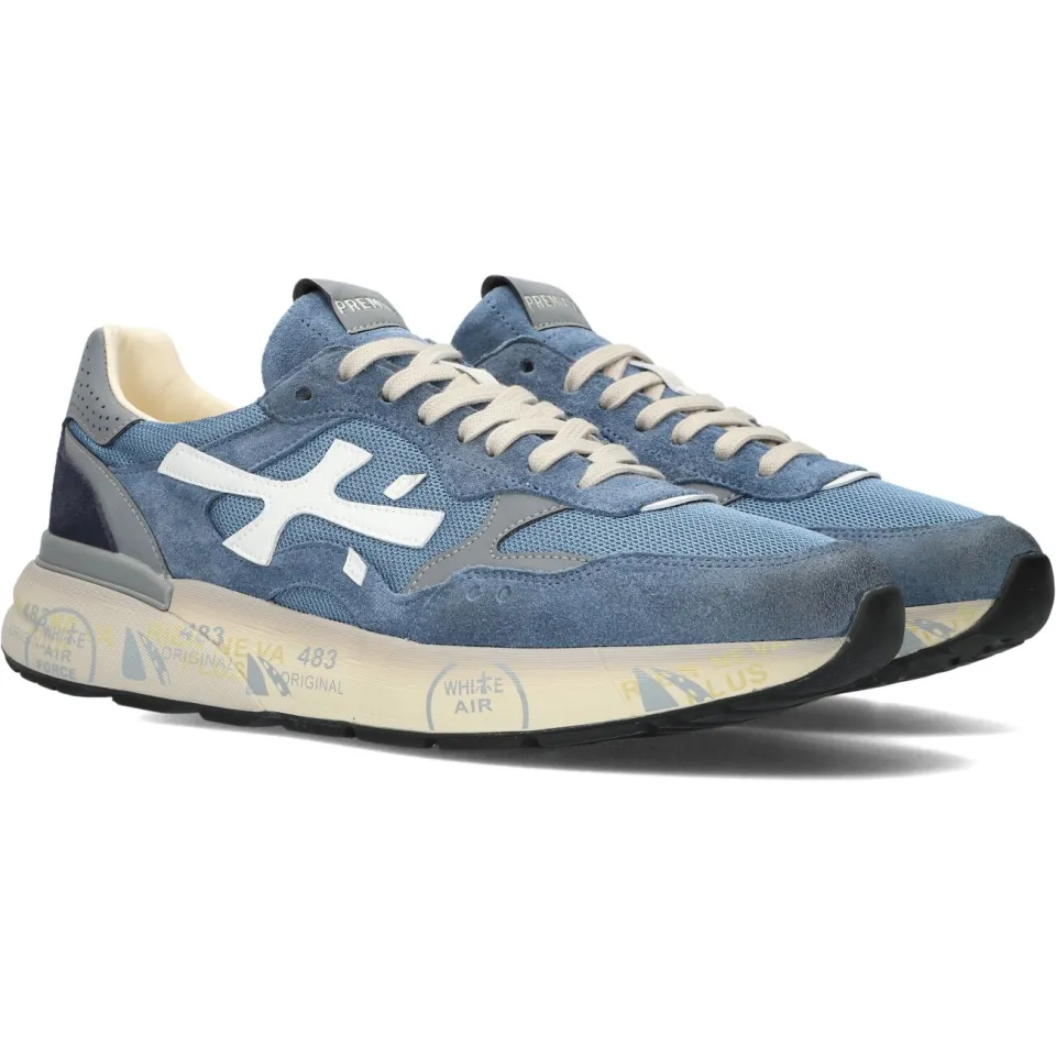 Premiata Mick lage sneakers blauw, foto 2