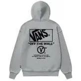 Vans relaxed fit hoodie met backprint - grijs, foto 2