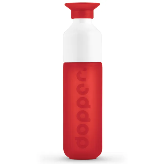 Dopper Original Drinkfles - Pure White - 450 ml Rood