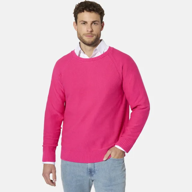 Babista katoenen regular fit trui Plus Size - roze