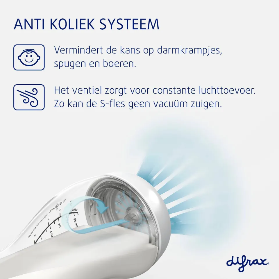 Difrax Brede Papfles XL 310 ml wit, foto 4