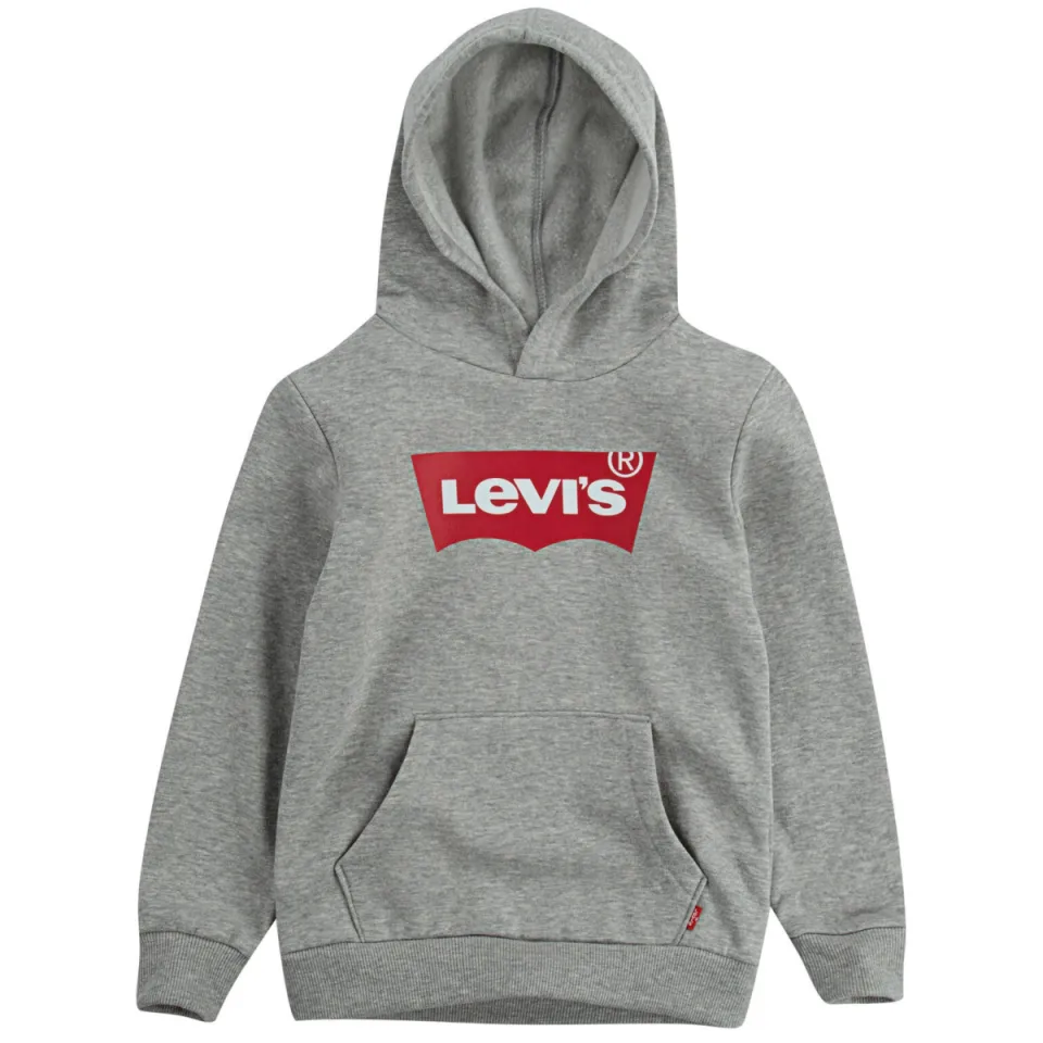 Levi's Kids hoodie Batwing met logo grijs melange, foto 2