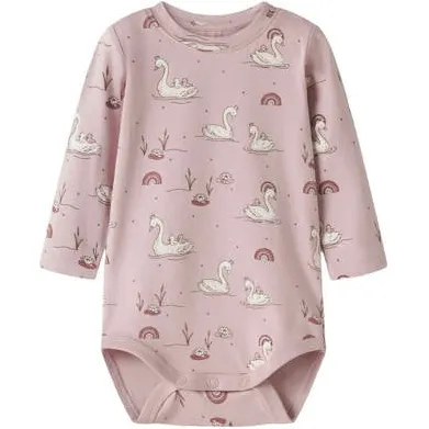 GUPPY BABY romper met print - lichtroze Meisjes Stretchkatoen Ronde hals