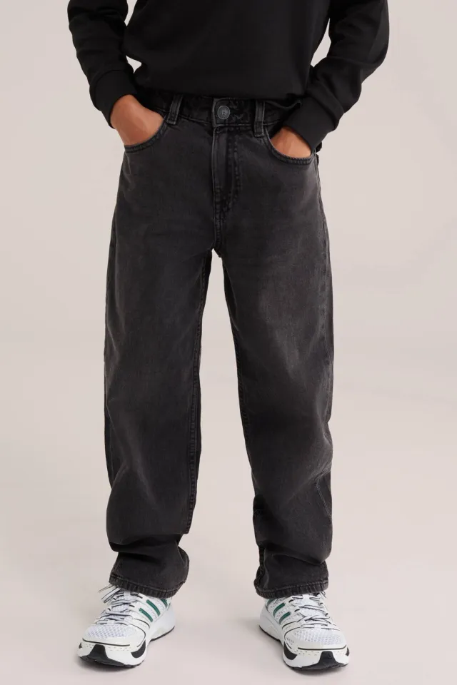 WE Fashion Blue Ridge loose fit jeans - zwart, foto 3