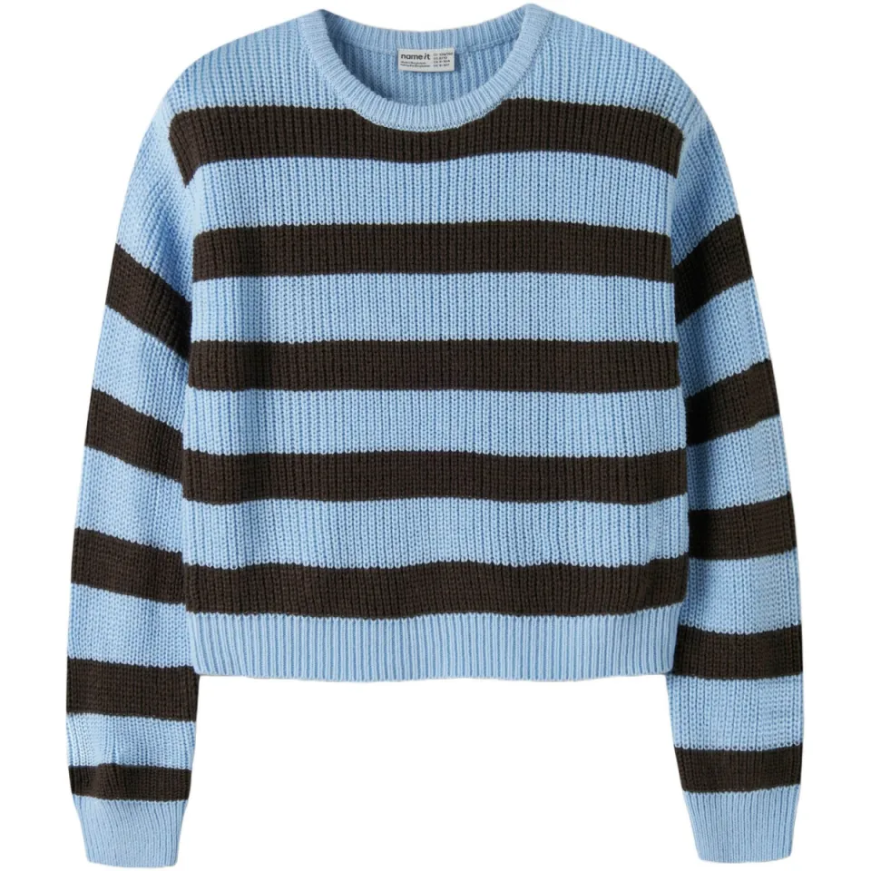NAME IT KIDS oversized gestreepte trui - blauw, foto 2