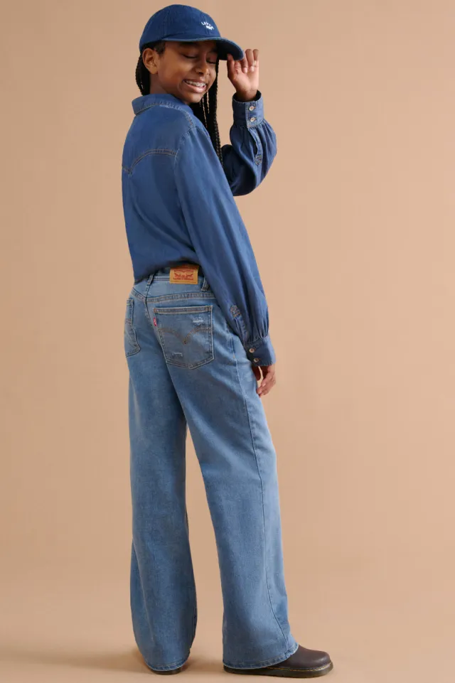Levi's wide leg jeans blauw DIG IT