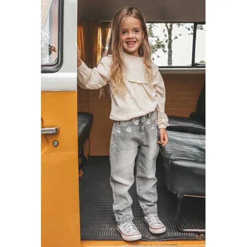 Your Wishes baggy jeans grey denim, foto 3